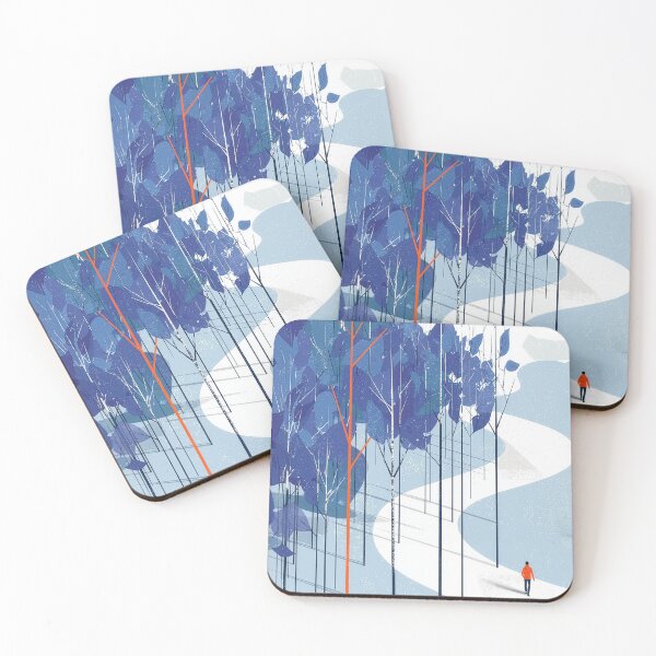 Item preview, A Quiet Path Through Blue Woods designed and sold by Dusk Atelier.