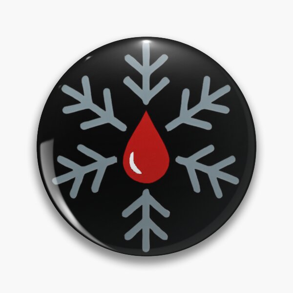 Item preview, Blood Drop Snowflake Minimalist Christmas Design For Phlebotomists designed and sold by Virelo.