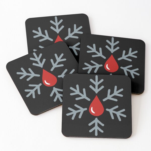 Item preview, Blood Drop Snowflake Minimalist Christmas Design For Phlebotomists designed and sold by Virelo.