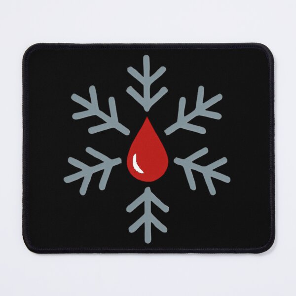 Item preview, Blood Drop Snowflake Minimalist Christmas Design For Phlebotomists designed and sold by Virelo.