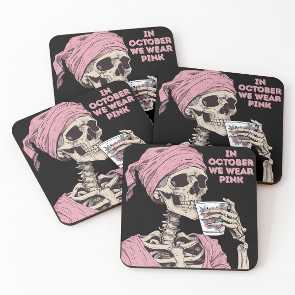 Item preview, Breast Cancer Awareness Skull designed and sold by AnaPixMar.