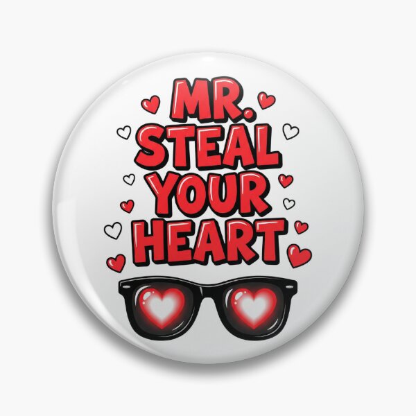 Item preview, Mr Steal Your Heart Valentine Funny Boys Kids Mens Humor Son Toddler Cute Valentines Day Ladies Man Heart Breaker Cool Gift designed and sold by GeniePixel.