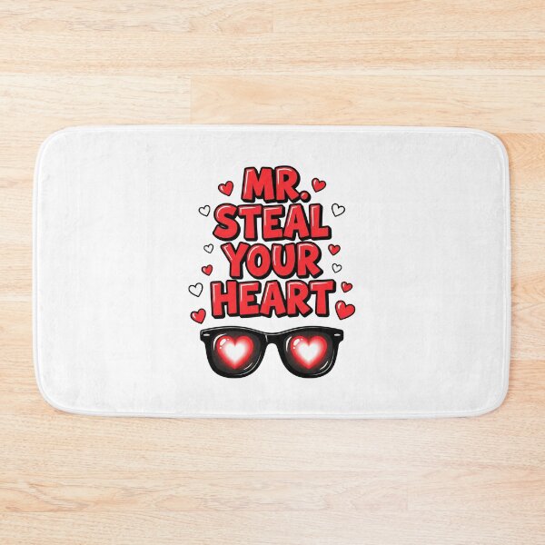 Item preview, Mr Steal Your Heart Valentine Funny Boys Kids Mens Humor Son Toddler Cute Valentines Day Ladies Man Heart Breaker Cool Gift designed and sold by GeniePixel.
