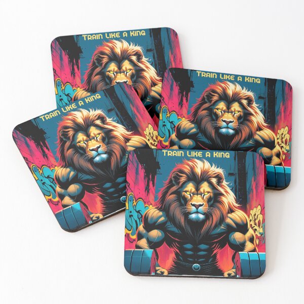 Item preview, Train Like a King Lion Gym Shirt Alpha Lion Bodybuilder Workout Graphic Tee Strength Training Motivation Apparel for Lifters | Premium HD Sticker Design designed and sold by MillionaireGenZ ⭐⭐⭐⭐⭐ (5.0).