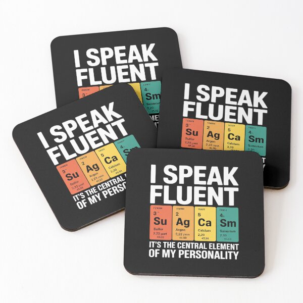 Item preview, I Speak Fluent Sarcasm Science Teacher Nerd  designed and sold by MarkLeedsArt.
