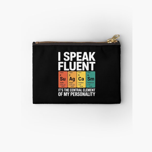 Item preview, I Speak Fluent Sarcasm Science Teacher Nerd  designed and sold by MarkLeedsArt.