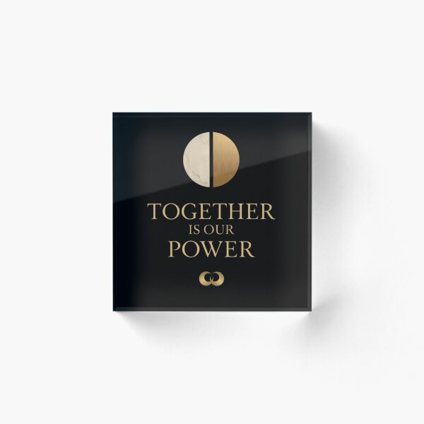 Item preview, Juntos es nuestro poder – Diseño minimalista de lujo con frase de pareja | Arte de amor premium en oro y mármol designed and sold by DevineCouture.