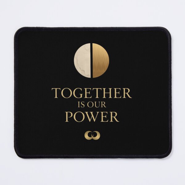 Item preview, Together Is Our Power – Luxury Minimal Couple Quote Design | Premium Gold & Marble Love Art designed and sold by DevineCouture.