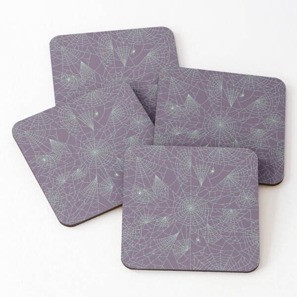Item preview, Spider Webs - Pastel Goth Orchid and Absinth designed and sold by Shanna Lenè Hattaway.