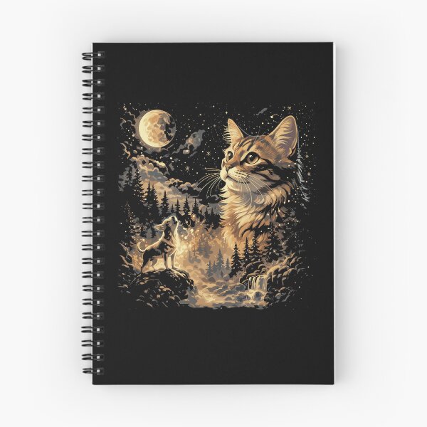 Item preview, Celestial Forest Cat - Golden Wilderness Double Exposure designed and sold by Evaevonechi.