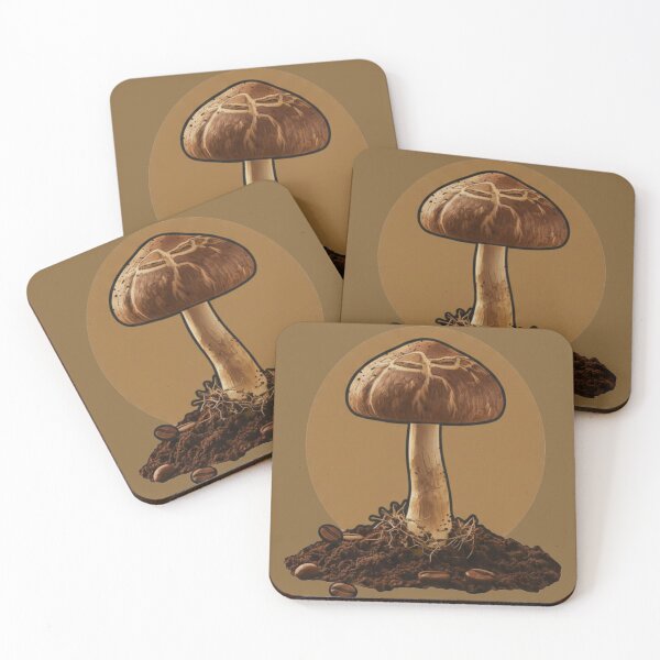 Item preview, Coffee Sprout Mushroom designed and sold by MBBialyPiksel.
