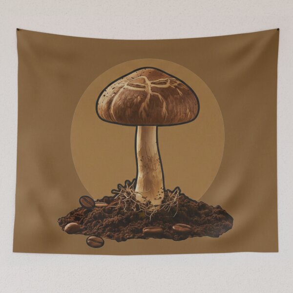 Item preview, Coffee Sprout Mushroom designed and sold by MBBialyPiksel.