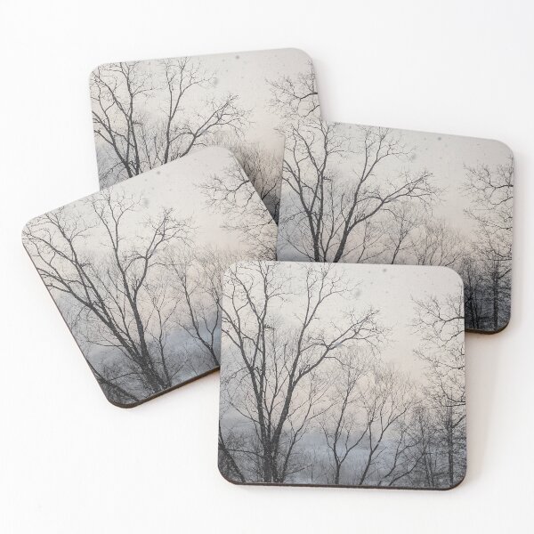 Item preview, Snowfall Between the Branches designed and sold by NoRagetsArt.