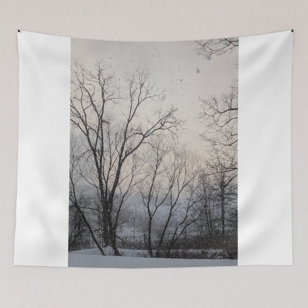 Item preview, Snowfall Between the Branches designed and sold by NoRagetsArt.