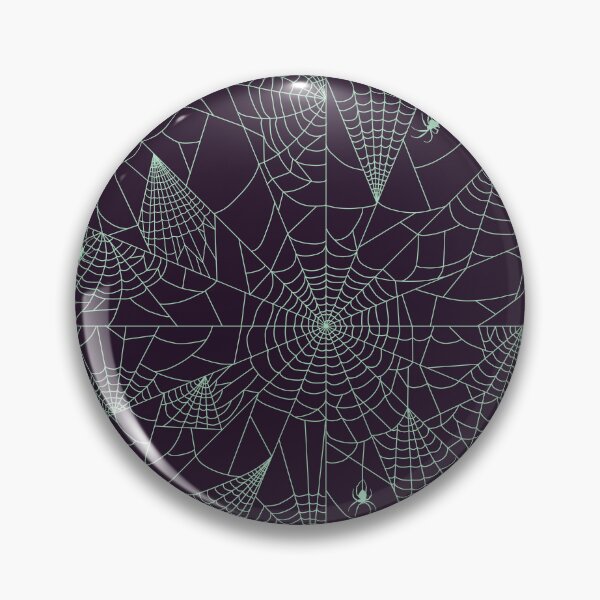 Item preview, Spider Webs - Pastel Goth Aubergine and Absinth designed and sold by Shanna Lenè Hattaway.