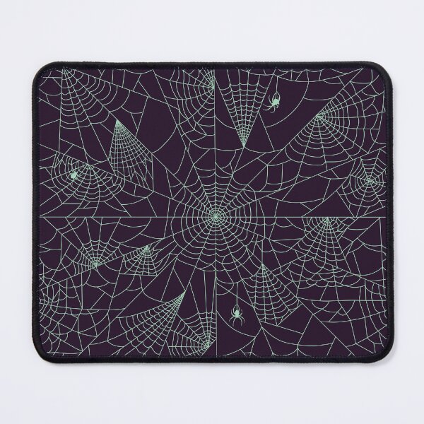Item preview, Spider Webs - Pastel Goth Aubergine and Absinth designed and sold by Shanna Lenè Hattaway.