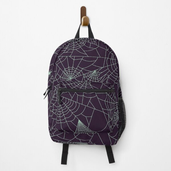Item preview, Spider Webs - Pastel Goth Aubergine and Absinth designed and sold by Shanna Lenè Hattaway.