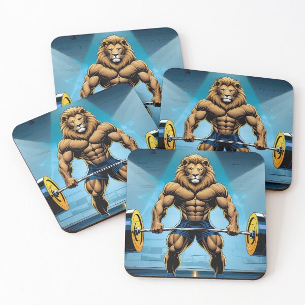 Item preview, Alpha Lion Powerlifting Shirt Muscular Lion Barbell Strength Graphic Tee King Beast Gym Workout Apparel for Bodybuilders | Premium HD Sticker for Alpha lifters designed and sold by MillionaireGenZ ⭐⭐⭐⭐⭐ (5.0).