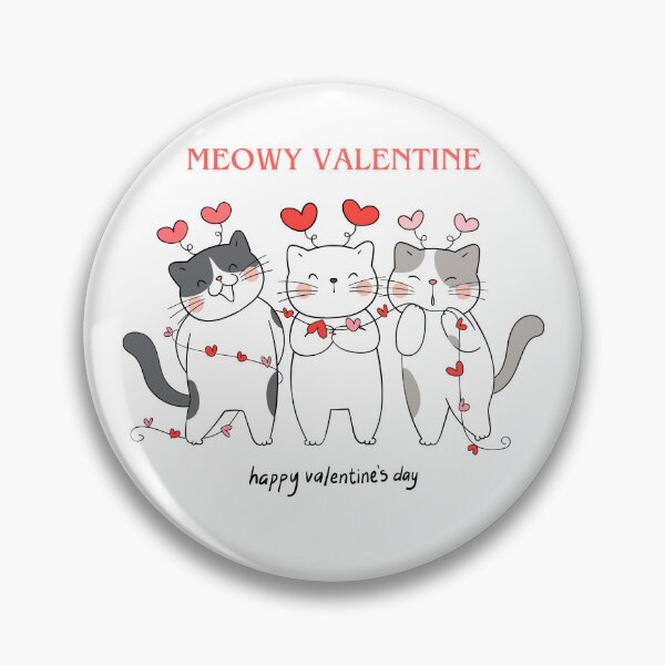 Item preview, Meowy Valentine, Happy Valentine’s Day. designed and sold by Dinasshop.