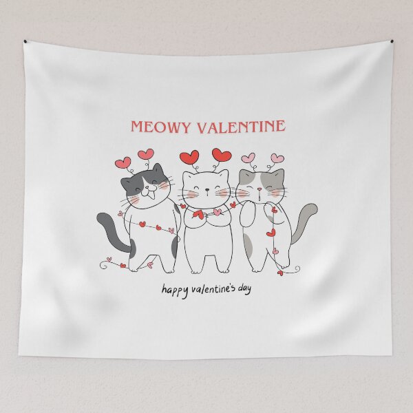 Item preview, Meowy Valentine, Happy Valentine’s Day. designed and sold by Dinasshop.