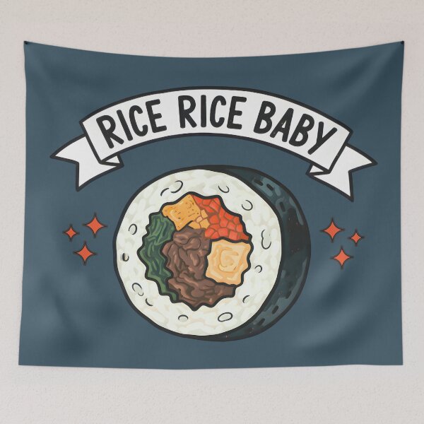 Item preview, Rice Rice Baby Korean Food Kimbap Lover  designed and sold by HowToCanadian.