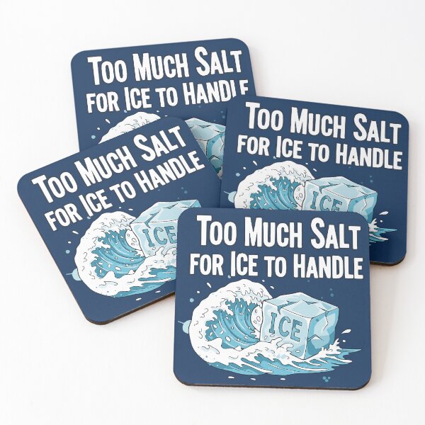 Item preview, Too Much Salt For Ice To Handle | ICE OUT Anti-Ice Protest | Ice Cube designed and sold by RR-Arts.