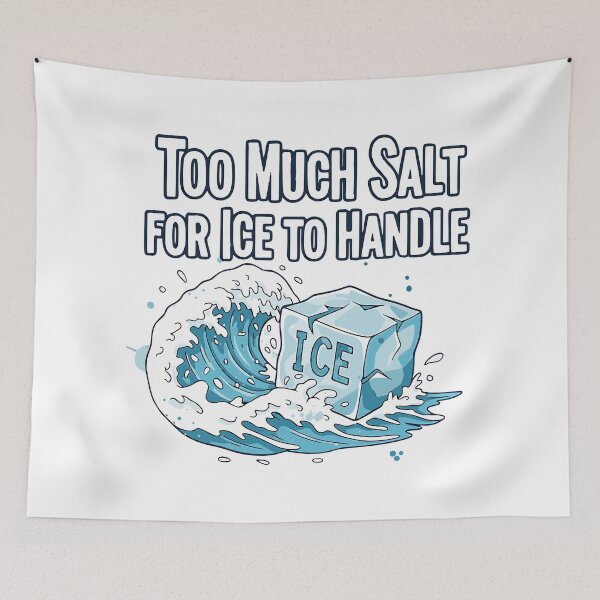 Item preview, Too Much Salt For Ice To Handle | ICE OUT Anti-Ice Protest | Ice Cube designed and sold by RR-Arts.