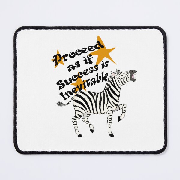 Item preview, A zebra processing as if success is inevitable designed and sold by The Curious Cow.