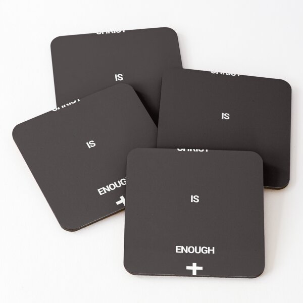 Item preview, Christ Is Enough – Minimal Christian Wall Art with Cross | Faith-Based Scripture Design designed and sold by RubenCrossArt.