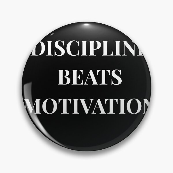 Aperçu de l'œuvre La discipline l'emporte sur la motivation (citation de gym) créée et vendue par Iron Mind.
