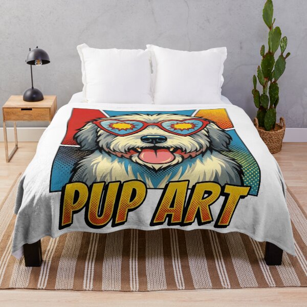 Item preview, Pop Art Old English Sheepdog Retro Dog designed and sold by k3rstman1.
