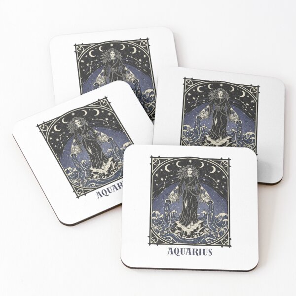 Item preview, Aquarius Dark Mystical Goth Witch| Aquaruis Birthday Gift designed and sold by ChaaiTee.