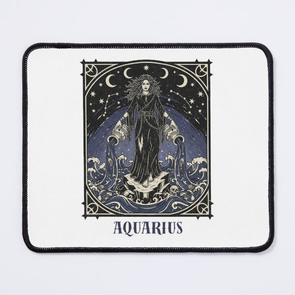 Item preview, Aquarius Dark Mystical Goth Witch| Aquaruis Birthday Gift designed and sold by ChaaiTee.