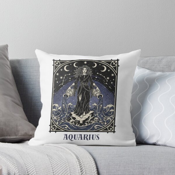 Item preview, Aquarius Dark Mystical Goth Witch| Aquaruis Birthday Gift designed and sold by ChaaiTee.