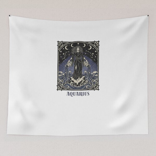 Item preview, Aquarius Dark Mystical Goth Witch| Aquaruis Birthday Gift designed and sold by ChaaiTee.