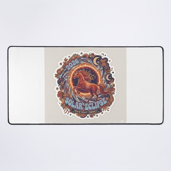 Item preview, 2026 Solar Eclipse Year of the Fire Horse Celestial Zodiac designed and sold by fatimaadraws.