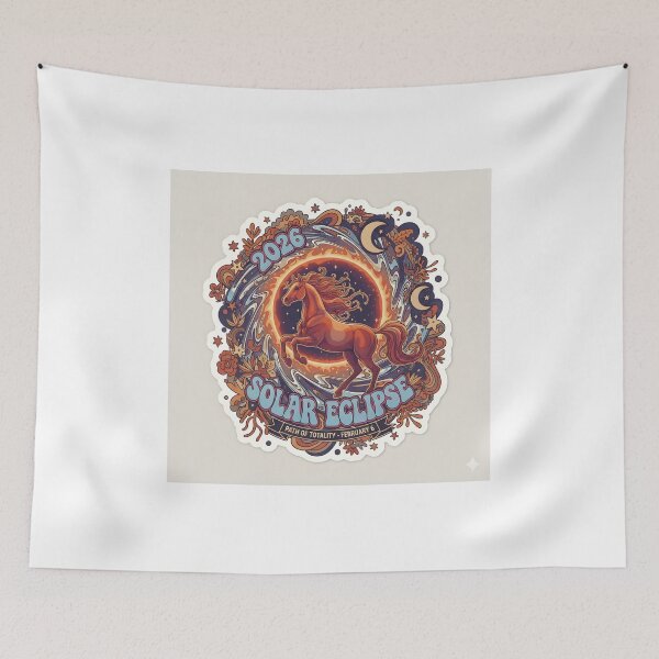 Item preview, 2026 Solar Eclipse Year of the Fire Horse Celestial Zodiac designed and sold by fatimaadraws.