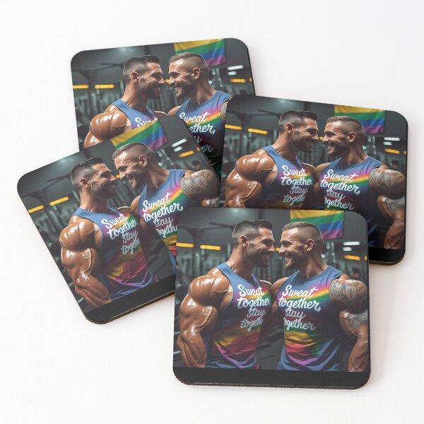 Item preview, LGBTQ Gym Couple Workout Shirt Pride Fitness Motivation Tee Gay Couple Training Graphic Love and Strength Inclusive Gym Apparel | Ultra HD premium Sticker design designed and sold by MillionaireGenZ ⭐⭐⭐⭐⭐ (5.0).