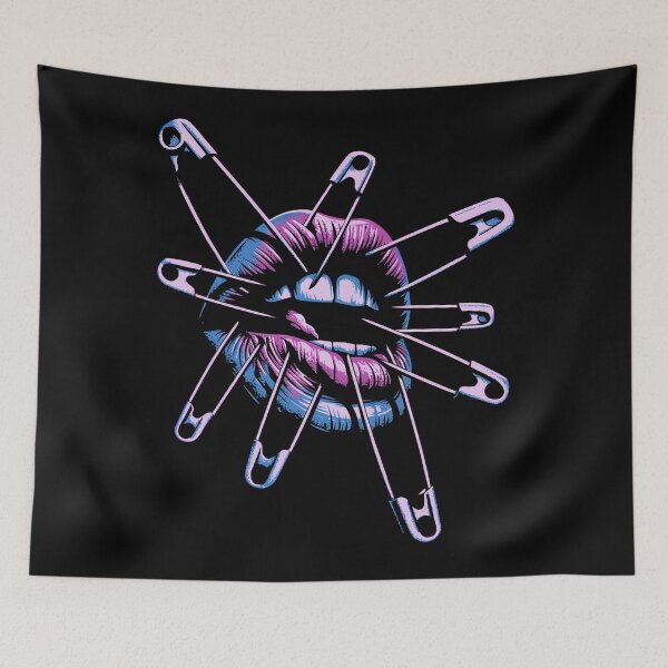 Item preview, Safety Pin Pierced Lips Punk designed and sold by SignumShop.