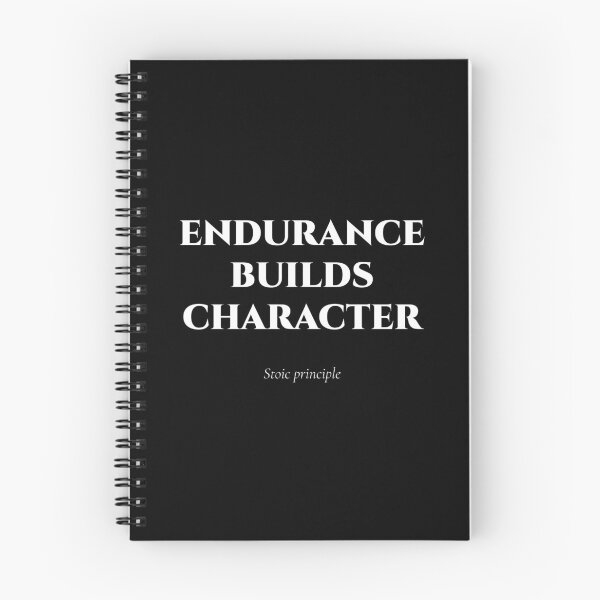 Item preview, Endurance Builds Character – Stoic Quote on Strength designed and sold by BrushRushX.
