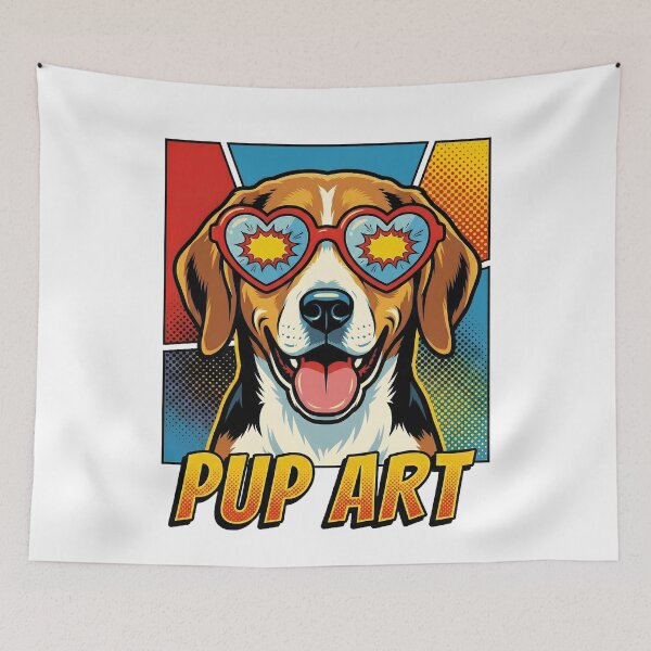 Item preview, Pop Art Harrier Retro Dog designed and sold by k3rstman1.