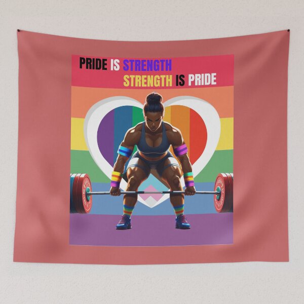 Item preview, Pride Weightlifting Shirt LGBTQ Strength Training Tee Rainbow Barbell Workout Graphic Inclusive Gym Motivation Design for Lifters | Ultra HD Premium Sticker Design for LQBTQ+ community designed and sold by MillionaireGenZ ⭐⭐⭐⭐⭐ (5.0).