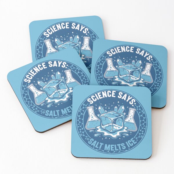 Item preview, Science Says: Salt Melts Ice | ICE OUT Anti-Ice Protest | Ice Cube designed and sold by RR-Arts.