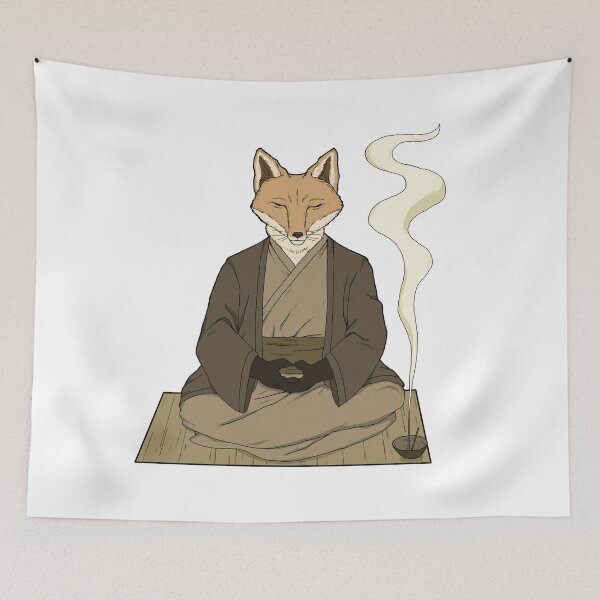 Item preview, Fox meditating designed and sold by JuanAlmeidaArts.