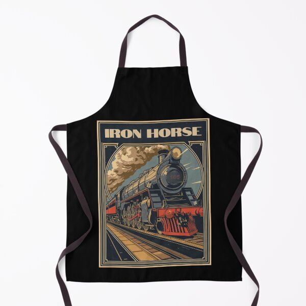 Item preview, Locomotive No 4 'The Iron Horse' - Vintage Art Deco Style Steam Locomotive designed and sold by ArtbyClarkie.