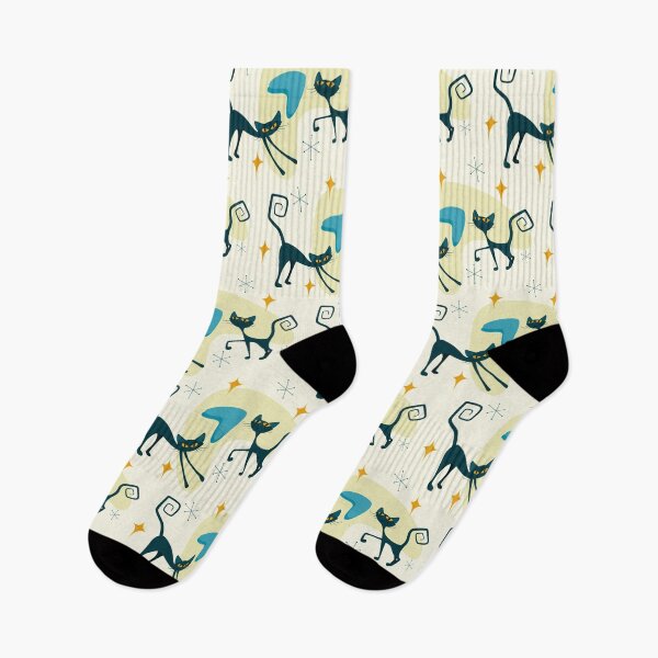 Item preview, Retro 1950s Mid Century Modern Boomerang Atomic Starburst Cats B designed and sold by RetroMaggie.