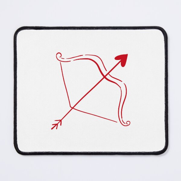 Item preview, Cupid’s Arrow - Minimal Valentine Bow and Arrow designed and sold by Hydravisions.