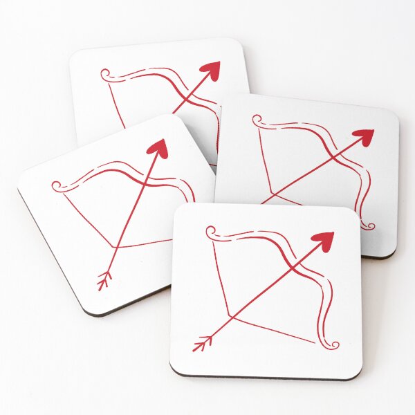 Item preview, Cupid’s Arrow - Minimal Valentine Bow and Arrow designed and sold by Hydravisions.