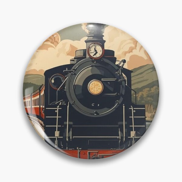Item preview, Locomotive No 5 - 'The Scottish Borders ' - Vintage Art Deco Style Steam Locomotive designed and sold by ArtbyClarkie.