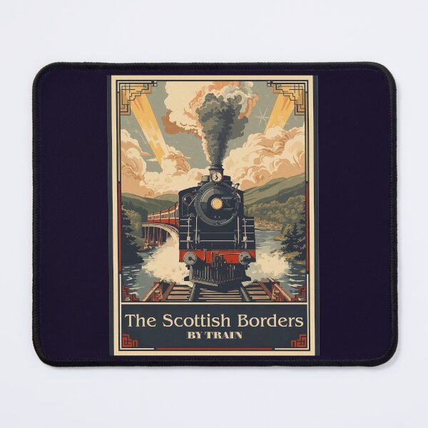 Item preview, Locomotive No 5 - 'The Scottish Borders ' - Vintage Art Deco Style Steam Locomotive designed and sold by ArtbyClarkie.